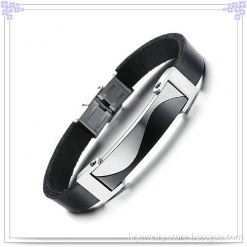 Jewelry Fashion Leather Jewelry Leather Bracelet (HR3227)